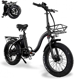 LZMX Fahrräder LZMX 20-Zoll-Adult Falten elektrisches Fahrrad, Abnehmbarer 48V 15AH Lithium-Ionen-Batterie, neutral kleine Aluminiumlegierung Roller mit LED-LCD-Display