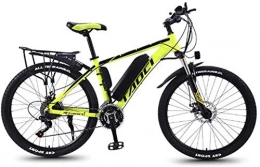 LZMX Fahrräder LZMX Elektro-Berg / universal Fahrrad, 26-Zoll-27-Gang-Fahrrad mit austauschbaren Lithium-Ionen-Akku (36V 350W 8Ah) Doppelscheibenbremse Fahrrad, Erwachsene Reiten Heimtrainer, gelb