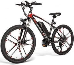 LZMX Fahrräder LZMX Elektro-Mountainbike, 26" Removable Lithium-Ionen-Batterie-elektrisches Fahrrad, (48V 350W 8Ah) Scheibenbremse, Erwachsene Reiten Heimtrainer (Color : Black)