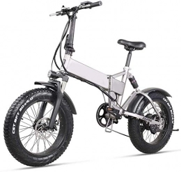 LZMX Fahrräder LZMX Faltbare Elektro-Fahrrad, 20-Zoll-Stadt Pendler Elektro-Fahrrad 500w 48v 12.8ah Lithiumbatterie Mountainbike mit Rücksitz und Scheibenbremssystem
