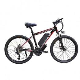 LZMXMYS Fahrräder LZMXMYS Elektrisches Fahrrad, 26 E-Bike for Erwachsene 48V10AH350W Hochleistungs-Lithium-Batterie mit Batterie-Verschluss-27-Speed-Gebirgsfahrrad mit LCD-Instrumente und LED-Scheinwerfer pendelt E-Bik