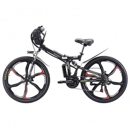LZMXMYS Elektrofahrräder LZMXMYS Elektrisches Fahrrad, 26 '' Folding Electric Mountain Bike, 350W elektrisches Fahrrad mit 48V 8Ah / 13AH / 20AH Lithium-Ionen-Akku, Premium Full-Suspension und 21-Gang Getriebe
