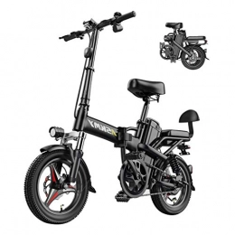 LZMXMYS Fahrräder LZMXMYS Elektrisches Fahrrad, 350W 14 Zoll Fat Tire elektrisches Fahrrad Mountain Beach Schnee-Fahrrad for Erwachsene, Aluminium Elektro-Scooter Getriebe E-Bike mit abnehmbarem 48V25A Lithium-Batterie