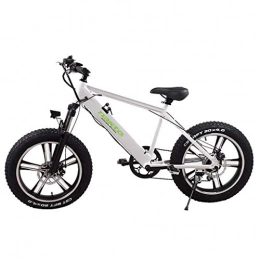 LZMXMYS Elektrofahrräder LZMXMYS Elektrisches Fahrrad, 500W elektrisches Fahrrad, 26 '' Fat Tire E-Bike, Fat Tire Ebike, Wasser- und staubdicht abnehmbare Telefonanrufe 48V 10AH (Color : White)