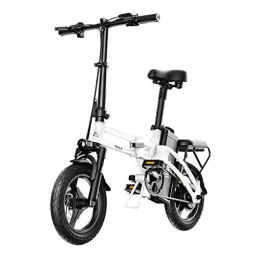 LZMXMYS Fahrräder LZMXMYS Elektrisches Fahrrad, elektrisches Fahrrad for Erwachsene, faltbares elektrischen Fahrrad pendeln Ebike mit 400W Motor, 14inch 48V Ebike mit 25Ah Lithium-Batterie, Stadt Fahrrad Hchstgeschwin