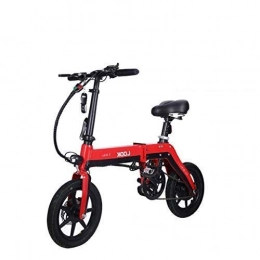 LZMXMYS Fahrräder LZMXMYS Elektrisches Fahrrad, Folding Elektro-Fahrrad for Erwachsene, Pendel Ebike mit 36V / 10Ah Lithium-Ionen-Akku mit 3 Riding Modes (Color : Red)