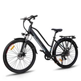 MACWHEEL Fahrräder Macwheel Cruiser-550 Elektrisches 28" Stadtrad / Trekkingrad, Austauschbarer 36V / 10Ah Lithiumionenakku im Rahmen integriert, Sattel verstellbar, Doppelscheibenbremsen, E-Bike zum Pendeln