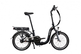 BIZOBIKE Fahrräder Mezzo 20 Zoll Elektroklapprad Elektrofaltrad Bafang Mittelmotor Shimano Nexus 8-G 14A 504Wh Schwarz Tiefeinsteiger