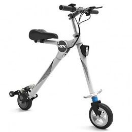 MSM Fahrräder Mini Klein E-Bike, Draggable Aluminiumlegierung Leicht Elektrofahrrad, Lithium-ionenbatterie Pedelec Für Männer Frauen City Pendeln Weiß 250w 36v 5.2ah