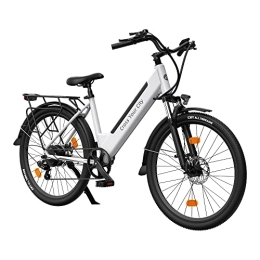 HappyBoard Fahrräder MJK 26 Zoll A26SXE E-Bike, Elektrofahrrad Cityräder Li-Batterie 10.4 Ah LCD Bildschirm E Bike, Shimano 7 Gängen