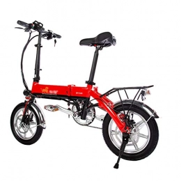 Mlxy Elektrofahrräder Mlxy Faltbares Elektrofahrrad für Erwachsene, 14 Zoll E-Bike, Herausnehmbare Lithium Batterie 36V 7, 5AH, leicht zu tragen, mit LCD-Display, 250 W