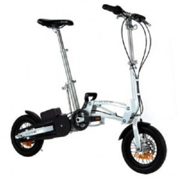 Mobiky Tech Fahrräder Mobiky Tech Youri Elektro-Klapprad, 3V, 5, 5Ah, Reifen 30, 5cm (12Zoll) wei wei 63x77x30