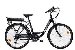MOMO Design Fahrräder MOMO Design Unisex – Erwachsene Venedig E-Bike mit Pedalunterstützung, Schwarz, Einheitsgröße