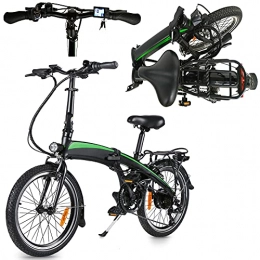 CM67 Elektrofahrräder Mountainbike Adult Ebike 350W Elektrofaltbares Elektrofahrrad Klappfahrrad mit austauschbarer Batterie Geeignet für Geschenke für Erwachsene