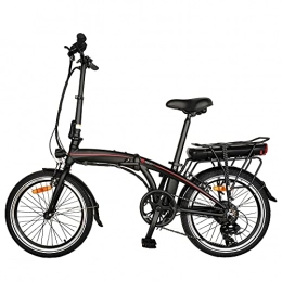 CM67 Elektrofahrräder Mountainbike Faltbares Elektrofahrrad Elektrofahrrad für Erwachsene mit LED-Anzeige 20 Zoll Stadt Elektrofahrrad Ideal für Kurztrips