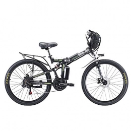 MSM Fahrräder MSM 3 Fahrmodi Elektrofahrrad Für Erwachsene Outdoor Radfahren, Falten Elektrischer Mountainbike, Rad Lithium-ion Batter E-Bike Schwarz 350w 48v 8ah