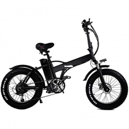MXCYSJX Fahrräder MXCYSJX Elektrischer Faltrad-Fettreifen 20 * 4"mit 48 V 15 Ah Lithium-Ionen-Batterie 500 W Motor, City Mountain Bicycle Booster 100-120 km