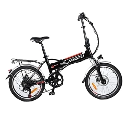 MYATU Fahrräder Myatu 20" E-Bike Faltrad 250W, Shimano 7 Gang-Schaltung Akku 36V 10.4AH bis 55KM (Weiß)