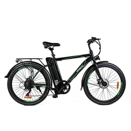 MYATU Elektrofahrräder Myatu 26" E-Mountainbike Cityrad 6V12.5 Ah Akku und Shimano 6 Gang Schaltwerk