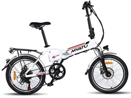 MYATU Fahrräder MYATU E-Bike 20 Zoll Elektrofahrrad, E-Faltrad mit 36V 10.4AH und Shimano 7 Gang-Schaltung, Weiss