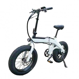 N/D Fahrräder N / D Elektrofahrräder, zusammenklappbares 7-Gang-Schwungrad-Strandschneerad, 21, 7 km / h Höchstgeschwindigkeit mit 500-W-Motor 48-V-Lithiumbatterie 4.0 All-Terrain-Reifen, gebaut für Trailriding
