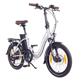 NCM Fahrräder NCM Paris E-Bike, E-Faltrad, 250W, 36V 15Ah • 540Wh Akku, 20” Zoll (15Ah Silber)