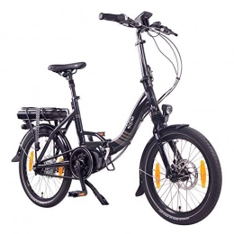 NCM Elektrofahrräder NCM Paris MAX N8R E-Bike, E-Faltrad, 250W, 36V 14Ah 504Wh Akku, 20” Zoll (Schwarz mit Rollenbremse (N8R))