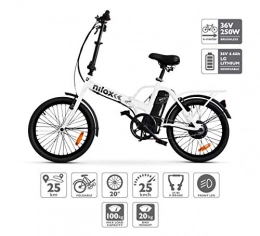 Nilox Fahrräder Nilox E-Bike X1 New, Elektrisches Fahrrad Faltend, Weis, One size