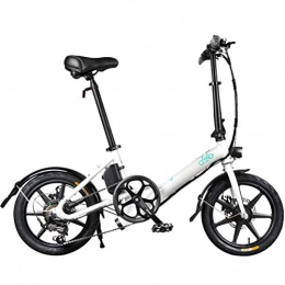 OD-B Fahrräder OD-B Faltendes Elektrisches Fahrrad, Elektrisches Aluminiumfahrrad 36V 7.8AH Motor Der Lithium-Batterie-250W 14 Zoll-Erwachsenes Unterstütztes E-Fahrrad Mit Mechanischen Doppelscheibenbremsen, Weiß