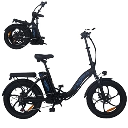 HLMNAKE Fahrräder ONE Sport 20 Zoll E-Bike Klapprad Faltbares Ebike Fahrrad Elektrofahrrad 550W 48V Akku bis zu 200km große Reichweite mit wasserdichtem LED Display