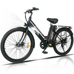 OneSport Fahrräder ONESPORT E Bike 26" für Erwachsene, Elektrofahrrad mit 250-W-Motor und abnehmbarem 36-V-10-Ah-Akku, Doppelscheibenbremse