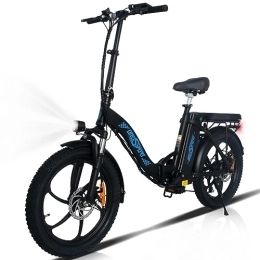 OneSport Elektrofahrräder ONESPORT E Bike für Erwachsene, 20 Zoll Fat Tire Elektrofahrrad, 48 V, 10.4 Ah, 7 Gang klappbar Elektrofahrräd Ausdauer 35 km
