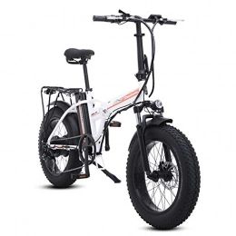 ONLYU Fahrräder ONLYU Elektro-Bike, 500W 20Inch 4.0 Fat Tire Beach Cruiser Bike Folding Leichtgewicht 48V15AH Lithium-Batterie Ebike Mit LCD-Display, 7-Gang-Doppelscheibenbremsen