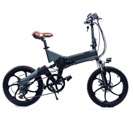 ONLYU Elektrofahrräder ONLYU Elektro-Mountainbike, Leichte Aluminium-Legierung E-Bike 20" Reifen 48V350W Motor 7 Geschwindigkeit Folding Elektrisches Fahrrad Für Erwachsene Radfahren