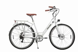 OOLTER Fahrräder OOLTER E-Bike 28 Zoll Damen City Fahrrad Pedelec, 7 Gang Aluminium Elektro Rad mit Scheibenbremse 250W Motor, Weiß