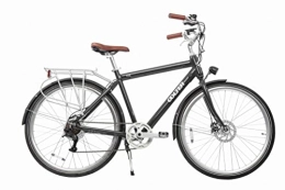 OOLTER Fahrräder OOLTER E-Bike 28 Zoll Herren City Fahrrad Pedelec, 7 Gang Aluminium Elektro Rad mit Scheibenbremse 250W Motor, Grau