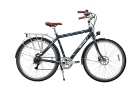 OOLTER Fahrräder OOLTER E-Bike 28 Zoll Herren City Fahrrad Pedelec, 7 Gang Aluminium Elektro Rad mit Scheibenbremse 250W Motor, Grau Silber