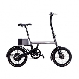OTO Fahrräder OTO 16-Zoll-Mini-Faltrad - Lithium-Batterie-Booster-Elektrofahrzeug - Vorderradbremse, hintere Trommelbremse - LED-Betriebsanzeige - Karbonstahl - Kilometerstand 24-28 km, Red