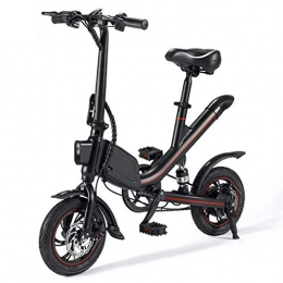 OUXI Elektrofahrräder OUXI V1 Elektrofahrrad, 250 W 12 Zoll Rad Klapp-E-Bike mit 7.8 Ah Lithium Batterie für Erwachsene Outdoor-Radfahren Workout Pendeln-Schwarz