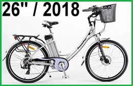 PowerPac Baumaschinen GmbH Fahrräder POWERPAC - CITYBIKE 26" PEDELEC ELEKTROFAHRRAD E-BIKE FAHRRAD - hydr. Scheibenbremsen + Akku Li-Ionen 36V 16AH (576 Wh) - 2018