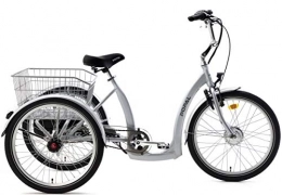 POZA Fahrräder POZA Elektro Dreirad 7 Gang, Tiefeinstieg grau