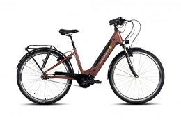 SAXONETTE Fahrräder Premium Plus | SFM Mittelmotor | E-Bike | 50cm | 7-Gang Nabenschaltung | 522 Wh (Bordeaux)