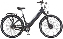 Prophete Elektrofahrräder Prophete Damen E-Bike Alu City 28 Zoll Limited Edition 110, RH 50 Elektrofahrrad, schwarz matt, M