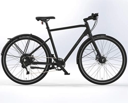 Prophete Elektrofahrräder Prophete E-Bike Geniesser, Elektrofahrrad für Damen und Herren, City E-Bike 28", AEG EasyDrive Mini, Frontmotor, Farbe schwarz