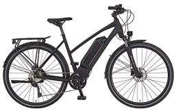 Prophete Fahrräder Prophete ENTDECKER Sport Trekking E-Bike 28" Damen Elektrofahrrad schwarz matt RH 52 cm