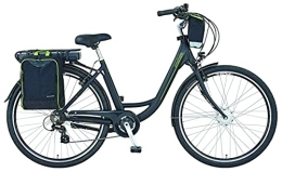 Prophete Elektrofahrräder Prophete Geniesser eC100 City E-Bike 28" | Elektrofahrrad mit Packtaschen | Damen / Herren / | Shimano Nexus 7-Gang Nabenschaltung | schwarz Neongelb