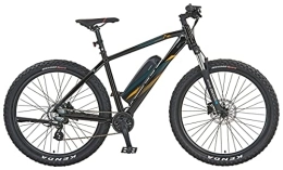 Prophete Fahrräder Prophete Graveler eM100 E-MTB | E-Bike Erwachsene Herren / Damen / Unisex | Pedelec Mountainbike 27, 5" | BLAUPUNKT Hinterradmotor | schwarz orange türkis