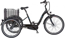 Prophete Fahrräder Prophete Unisex – Erwachsene Cargo 3R 20.ESL.10 E-Bike 24" / 26" BLAUPUNKT VR-Motor, schwarz, RH 46