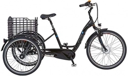 Prophete Fahrräder Prophete Unisex Erwachsene Cargo E-Bike 3R Elektrofahrrad schwarz Glanz RH 46 cm
