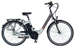 Prophete Fahrräder Prophete Unisex- Erwachsene E-Bike Navigator PRO 28" Elektrofahrrad, grau-braun, RH 46 cm